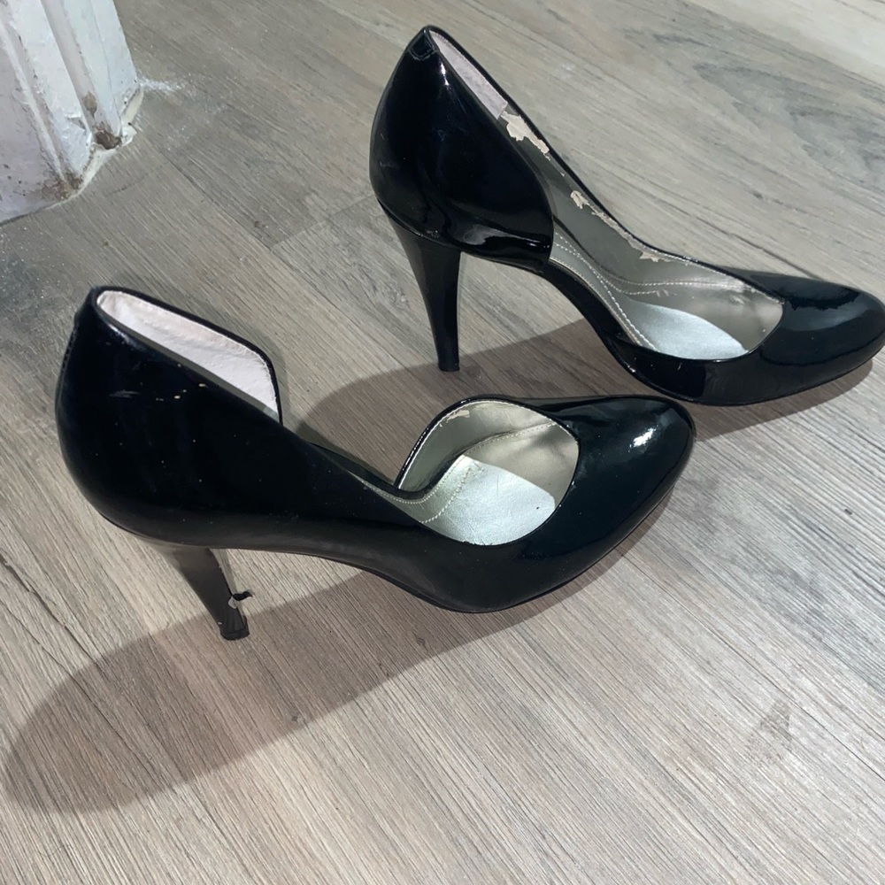 Comfortable black heels, worn only twice.